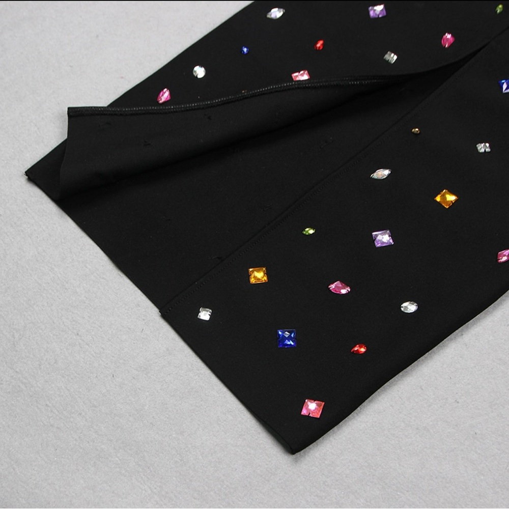 Bandage Dress with Embellishment - Picture 11 of 14